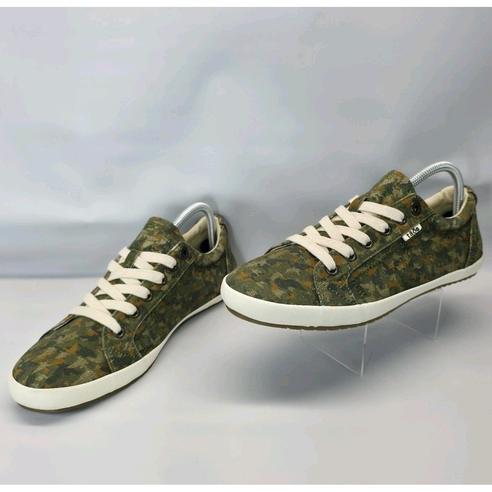 TAOS Women's Star Jungle Camo Lace‎ Up Low Top Canvas Sneakers Shoes US 10.5